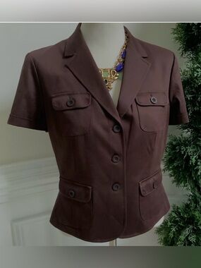 Talbots Short-Sleeve Jacket Az 12